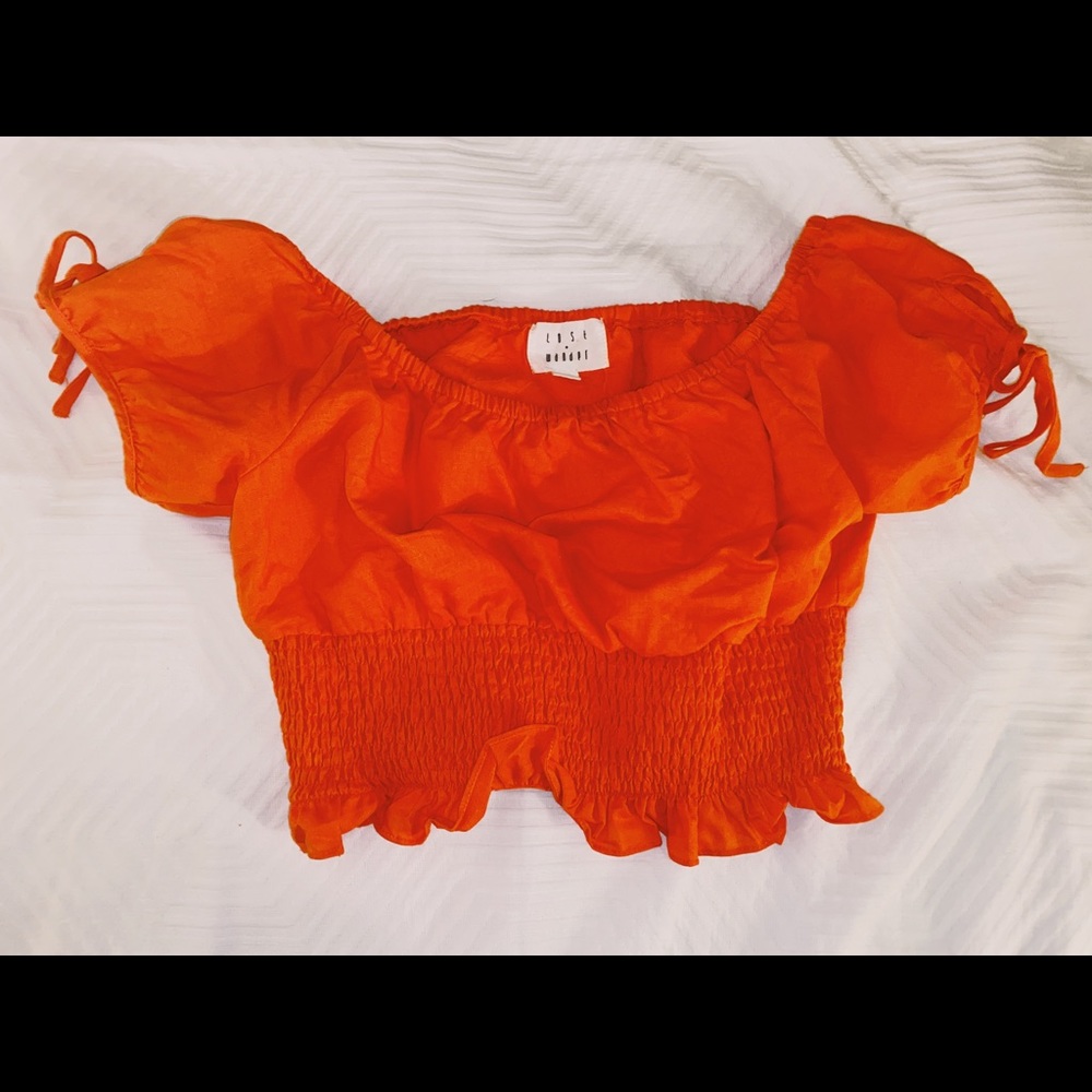 Lost + Wander orange top